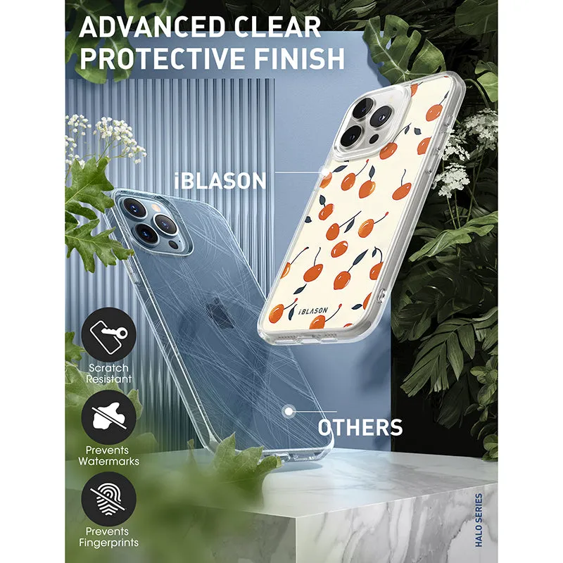iPhone 15 Pro Max Halo MagSafe Cute Phone Case - Sweet Cherries