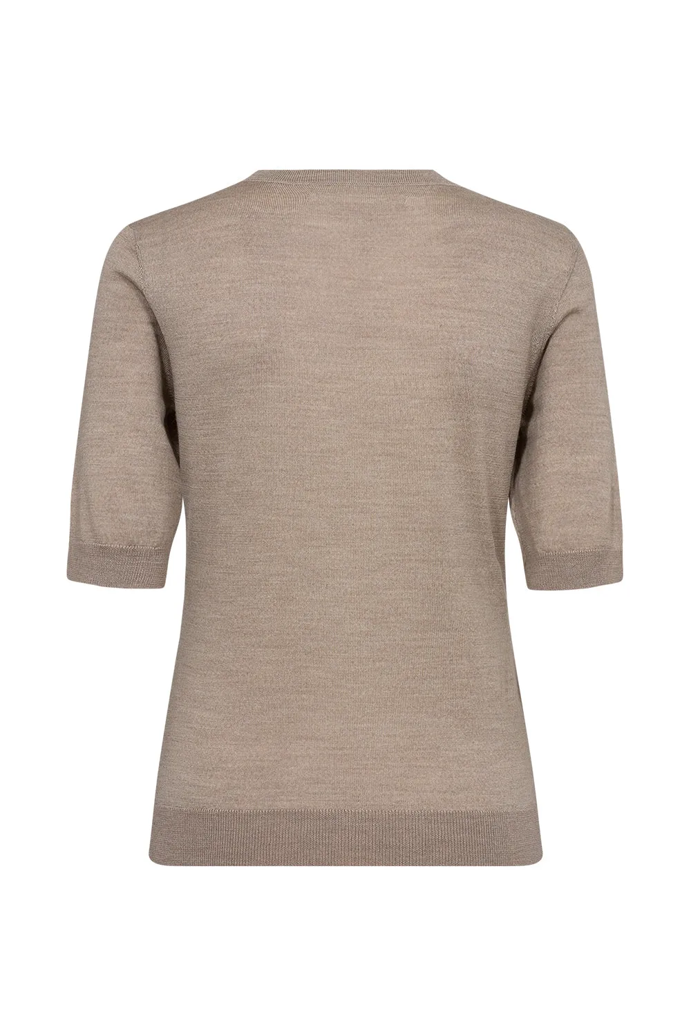 IVY-Essex SS O-neck Knit - Beige Melange