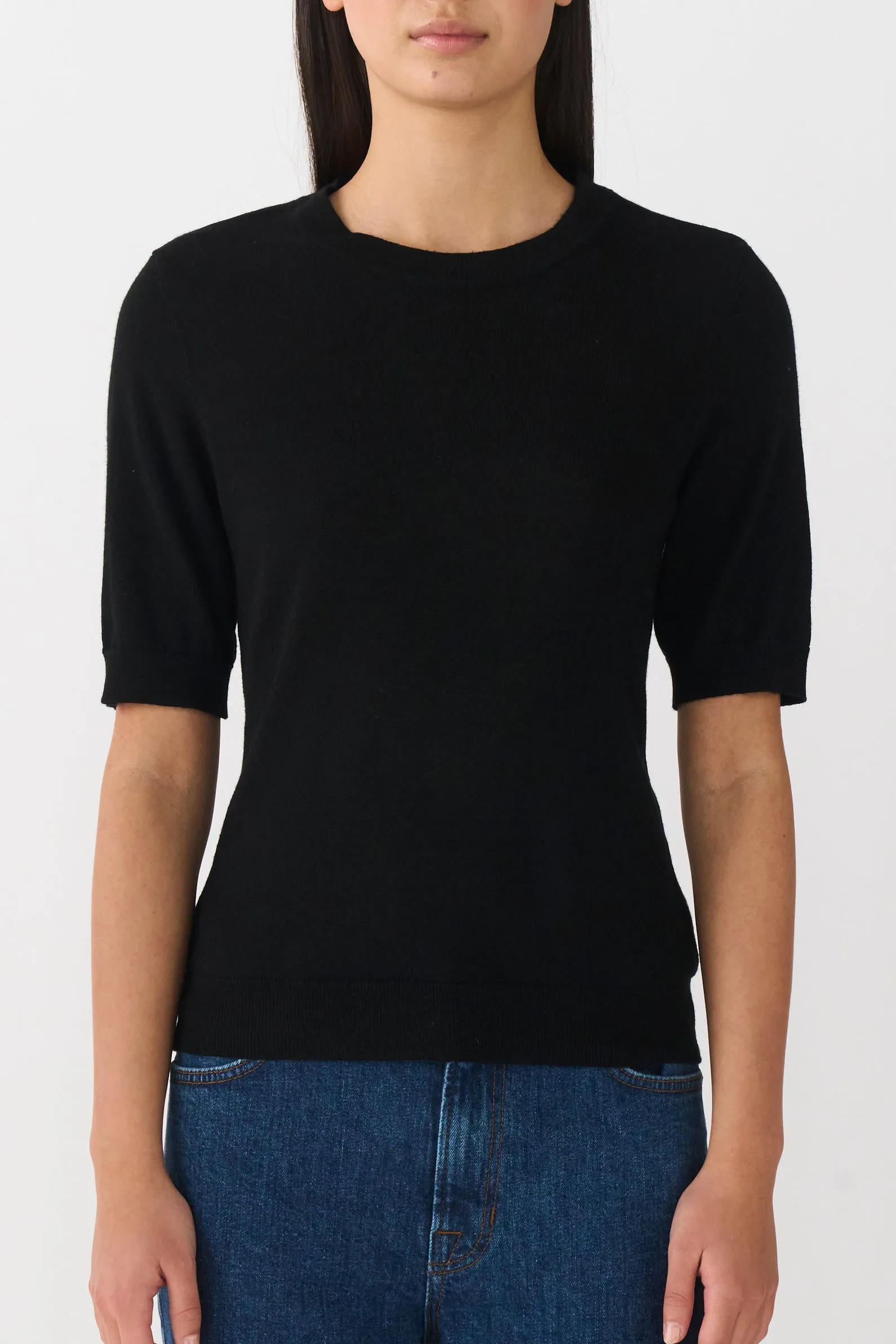 IVY-Essex SS O-neck Knit - Black