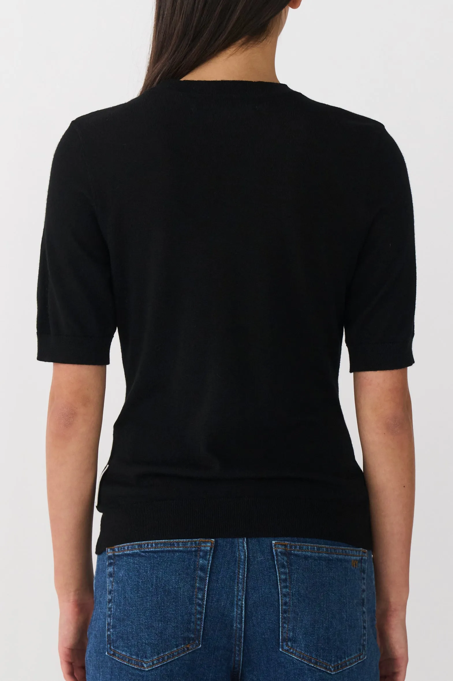 IVY-Essex SS O-neck Knit - Black