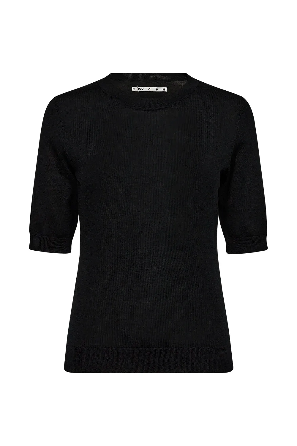 IVY-Essex SS O-neck Knit - Black