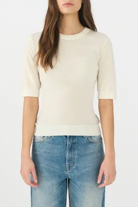 IVY-Essex SS O-neck Knit - Ecru