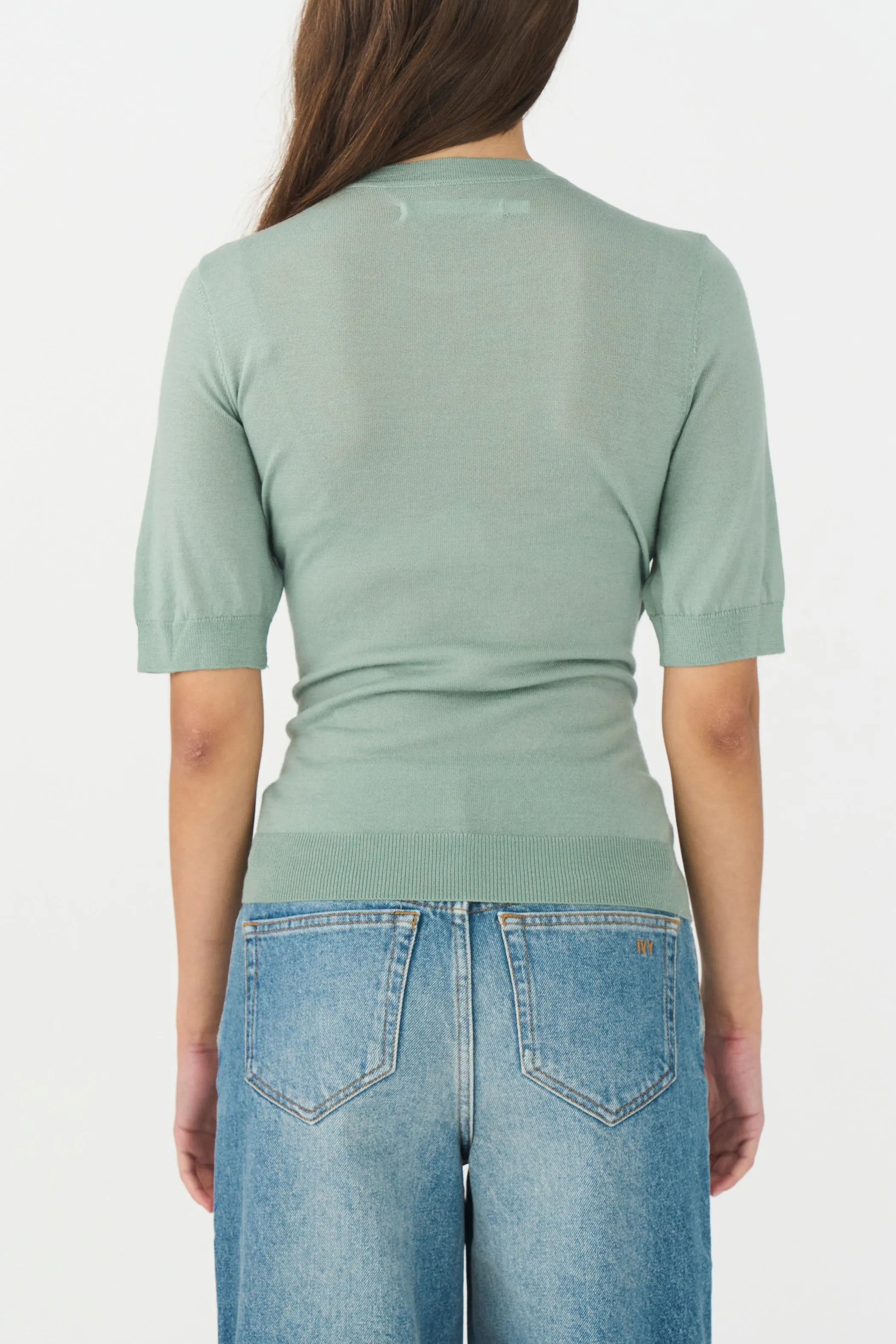 IVY-Essex SS O-neck Knit - Mint