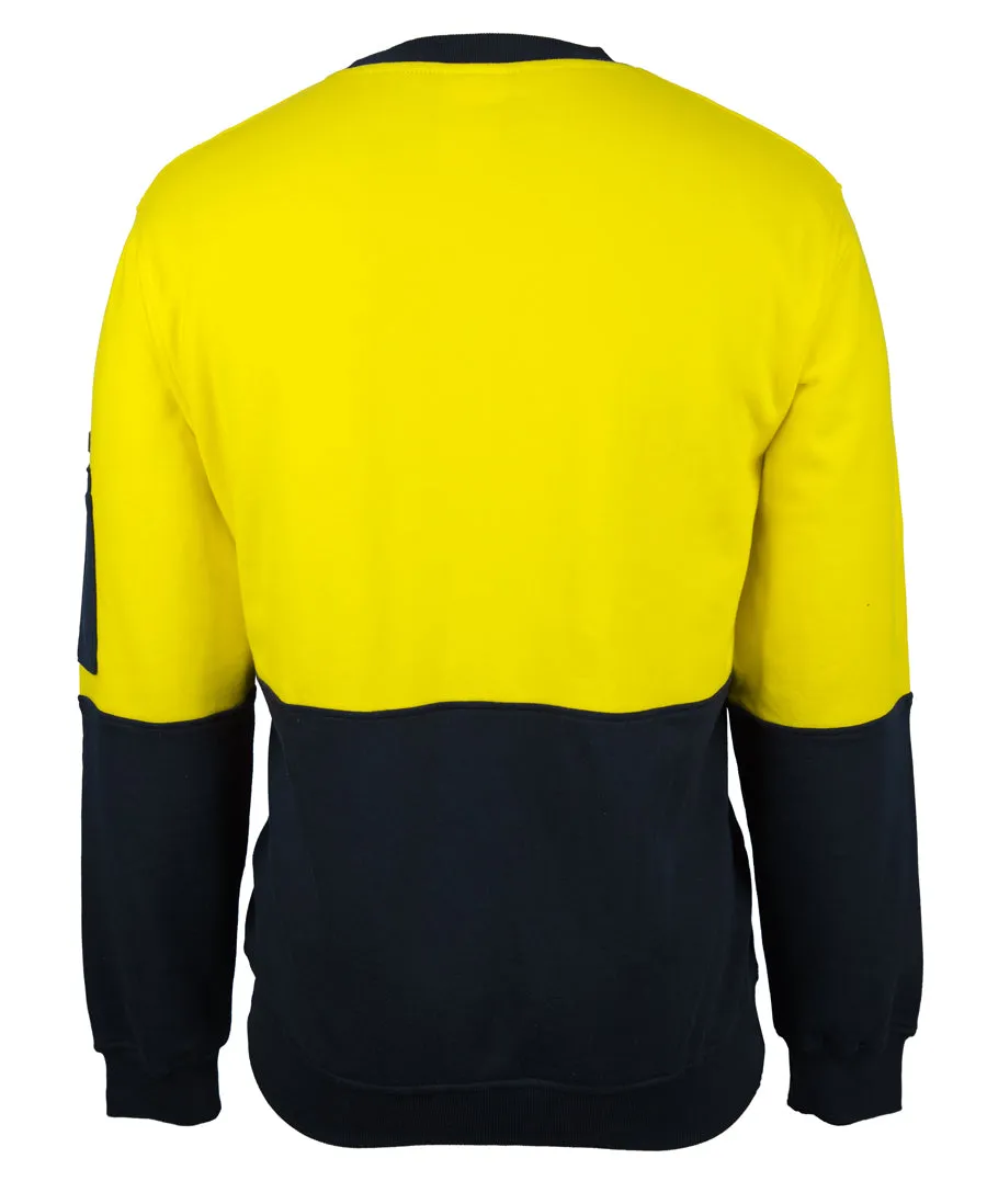 Jb’s Hi Vis 310 Cotton Crew Neck Fleece - 6HVCM