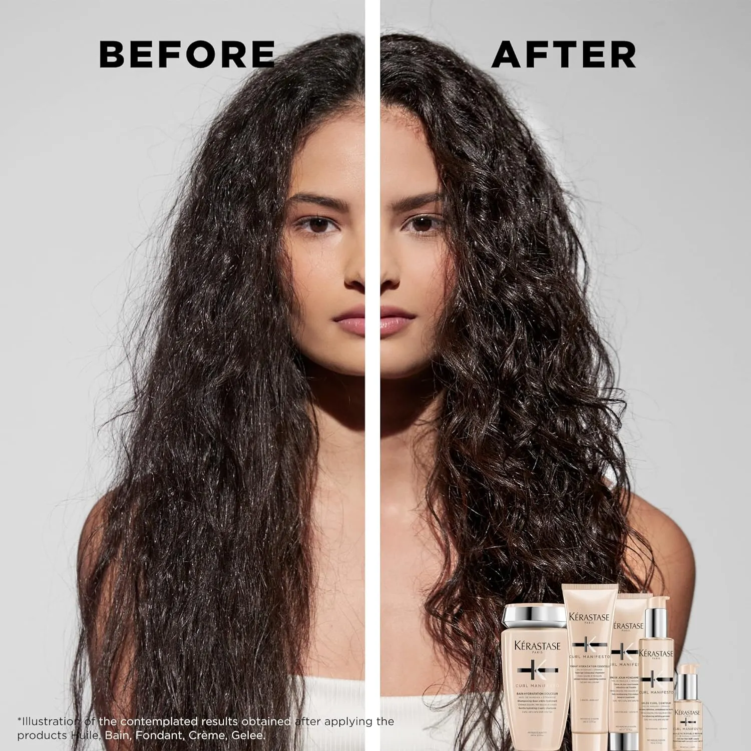 Kerastase Curl Manifesto Beurre Haute Nutrition Hair Mask 200ml | Strengthens & Prevents Breakage | Adds Softness & Shine | For All Wavy, Curly, Very Curly & Coily Hair