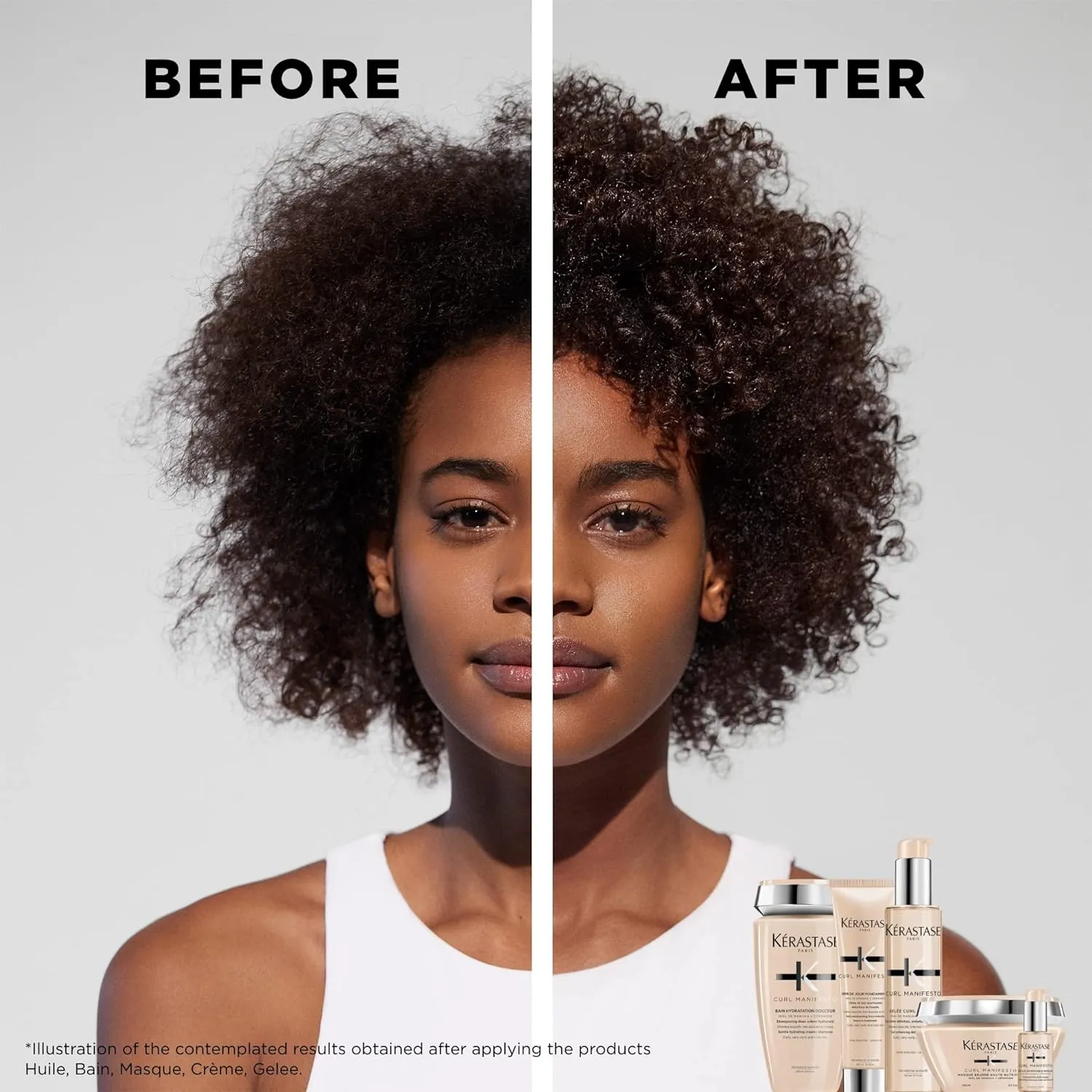 Kerastase Curl Manifesto Beurre Haute Nutrition Hair Mask 200ml | Strengthens & Prevents Breakage | Adds Softness & Shine | For All Wavy, Curly, Very Curly & Coily Hair