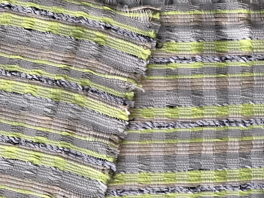 Lemon Chiffon Jaspe-Inspired Stripe Blend Bouclé  (Made in Italy)