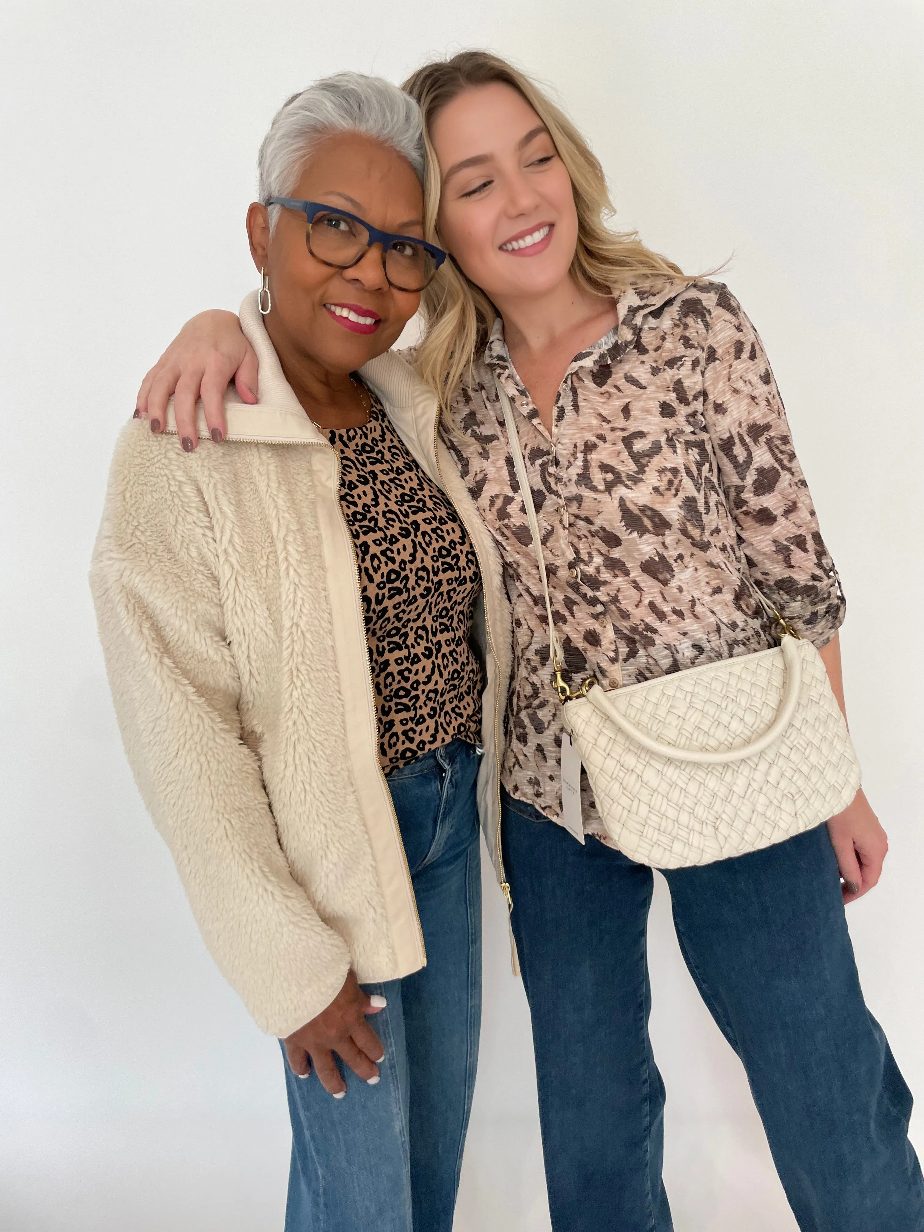 Leopard Print Crew Sweater