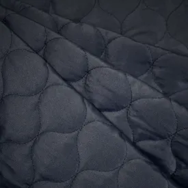Light Weight Matte Bubble Quilted Puff Coating Navy