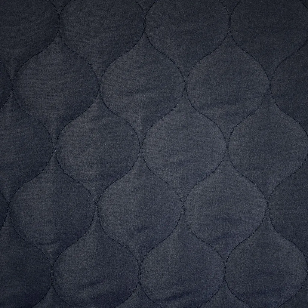 Light Weight Matte Bubble Quilted Puff Coating Navy