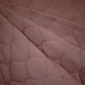 Light Weight Matte Bubble Quilted Puff Coating Rose