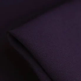 Lucia Eggplant Satin Backed Wool/Acetate/Viscose