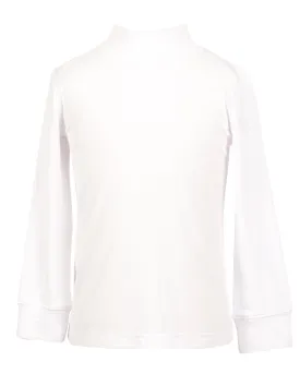 Molly Mock Collar Shirt-White