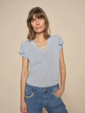Mos Mosh Ganna V-Neck Knit Top