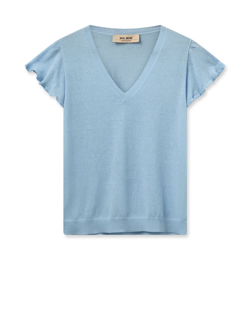 Mos Mosh Ganna V-Neck Knit Top