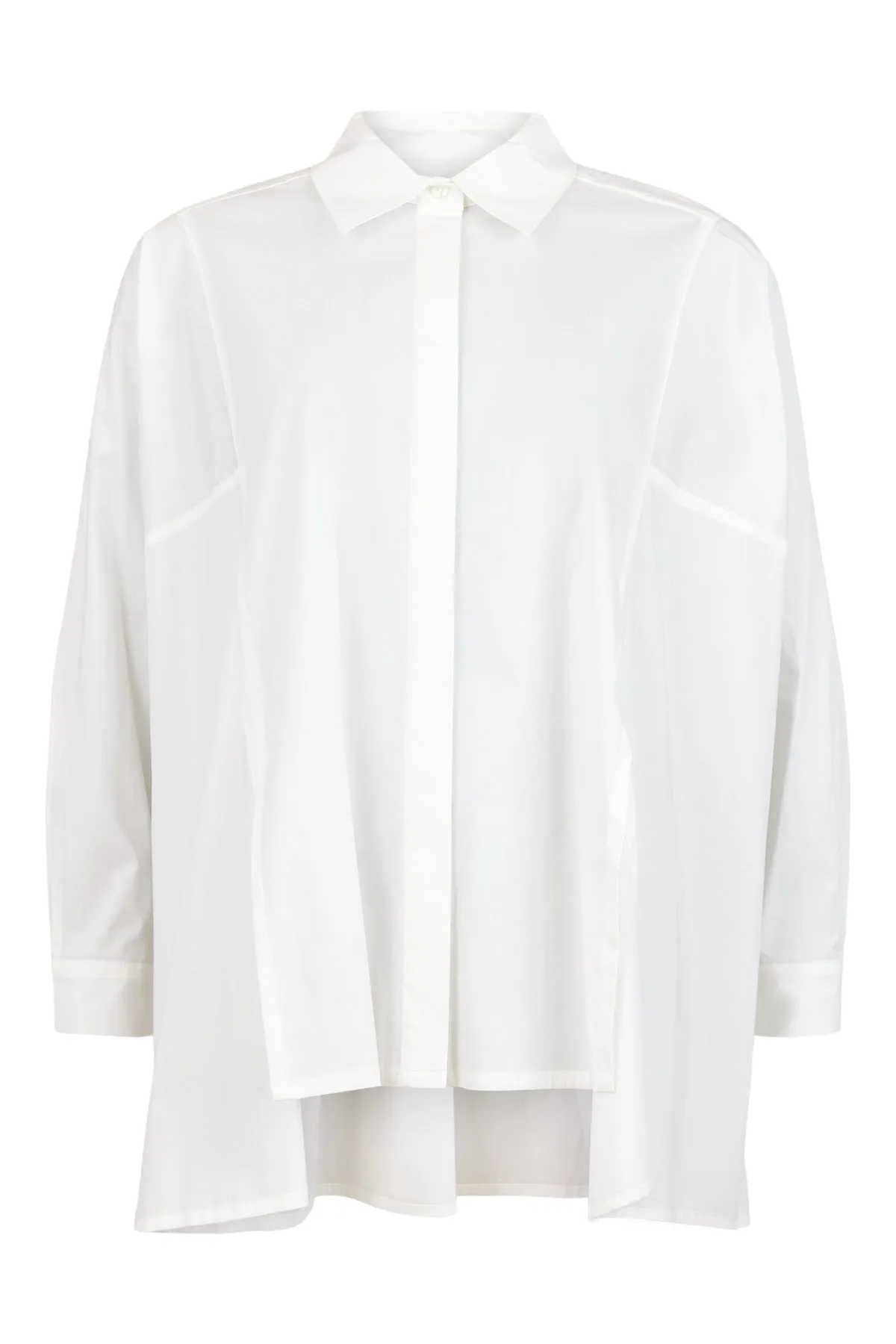 NOEN - Oversized Shirt with Asymmetric Hem