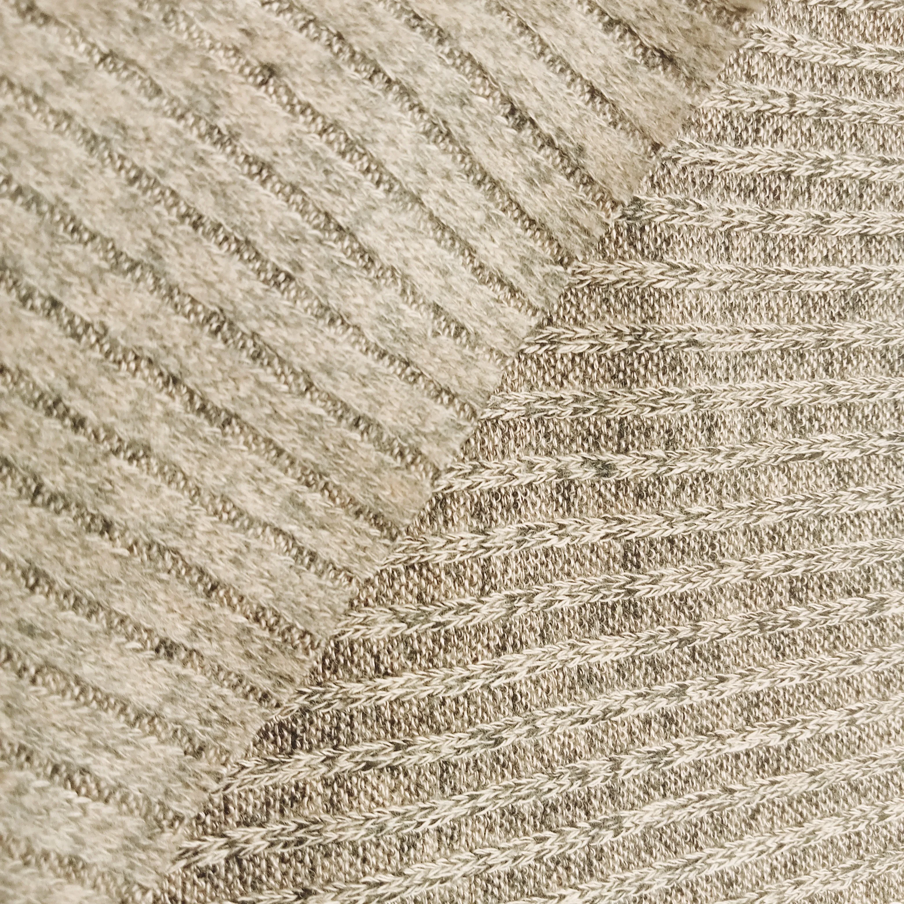 oatmeal -Ribbed knit - sold by 1/2mtr