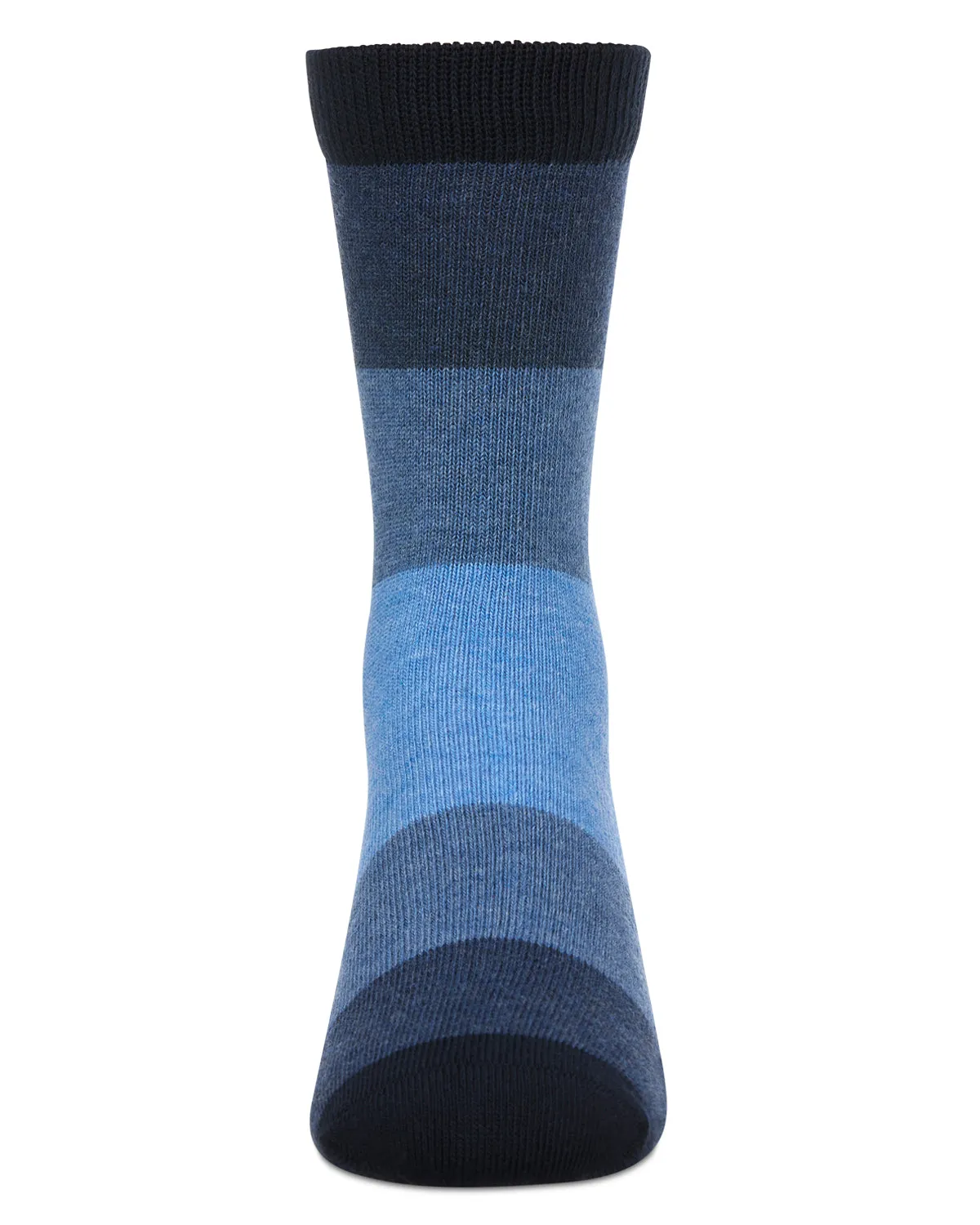 Ombre Color Block Boys Cotton Blend Crew Sock