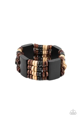 PAPARAZZI Aruba Attire - Black BRACELET