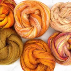 Paradise Fibers Mixed Wool Bag | Orange Glow Collection