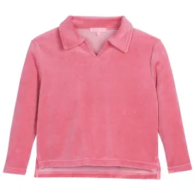 Polo Pullover - Rose Velour