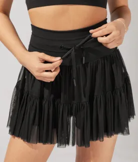 POPFLEX BLACK PIROUETTE SKORT