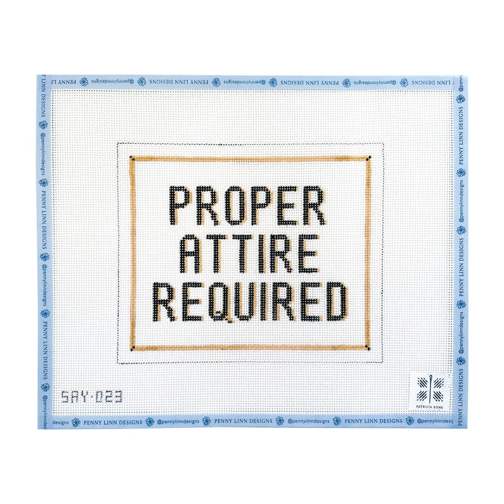 Proper Attire