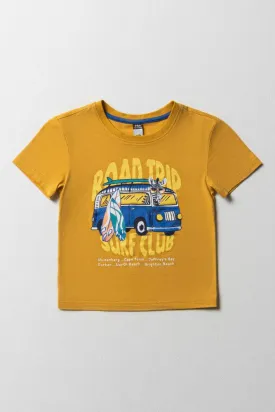 Road-Trip Printed T-Shirt Yellow