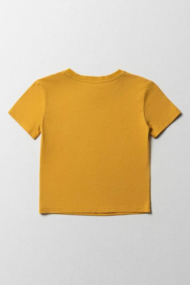 Road-Trip Printed T-Shirt Yellow