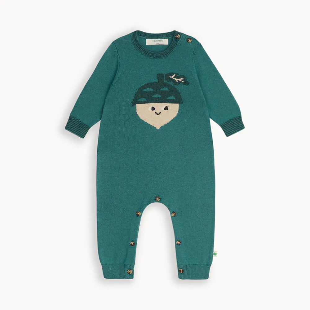 Rowan - Fern Acorn Knit Playsuit
