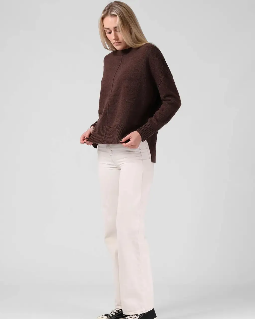 RPM MFG CO. - Wool   mohair Billie knit - Chocolate! 8-12
