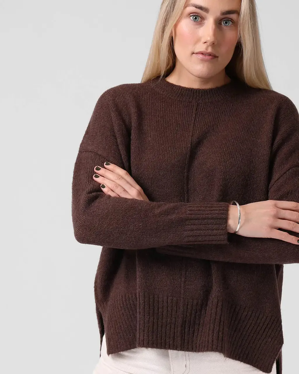 RPM MFG CO. - Wool   mohair Billie knit - Chocolate! 8-12