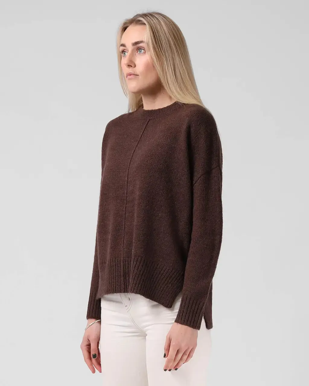 RPM MFG CO. - Wool   mohair Billie knit - Chocolate! 8-12