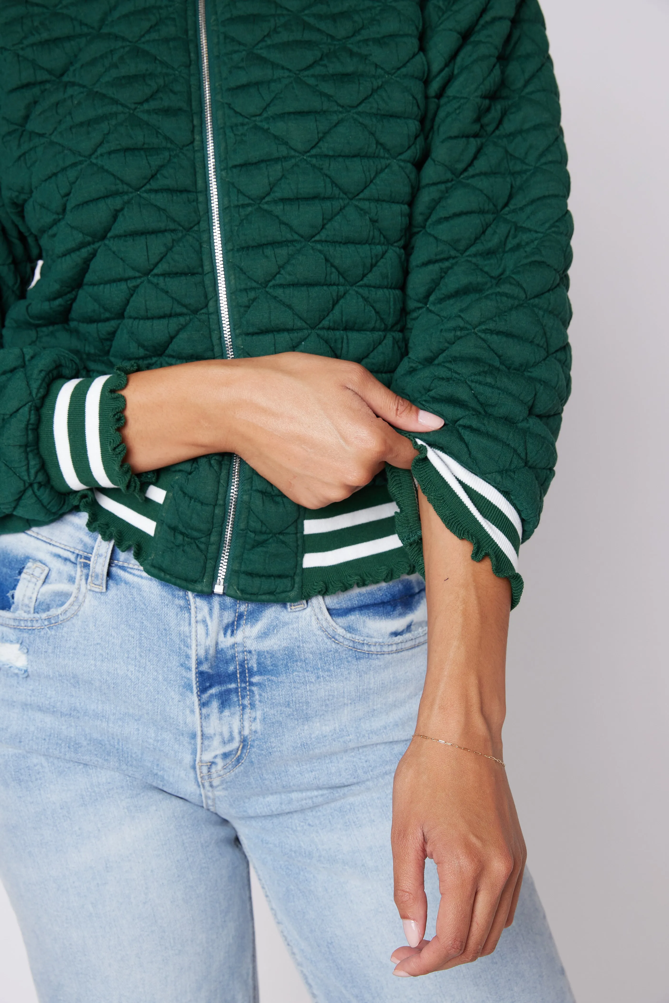SALE - Jamie Zip Front Quilted Jacket