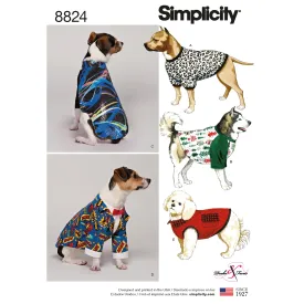 Simplicity Pattern 8824 Dog Coats in Three Sizes