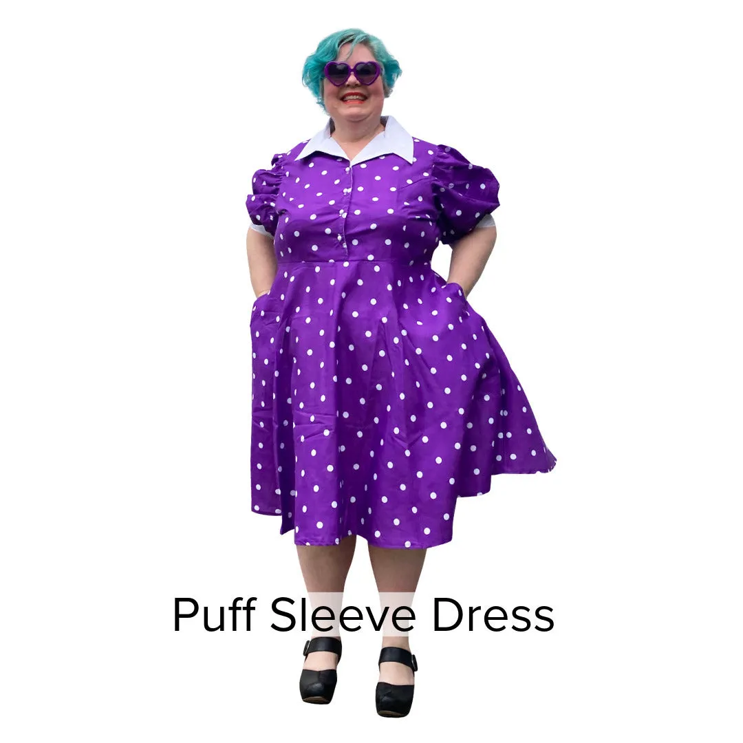 Spooky Cute Dresses & Blouses - Black and White Skellies Print - Made to Order