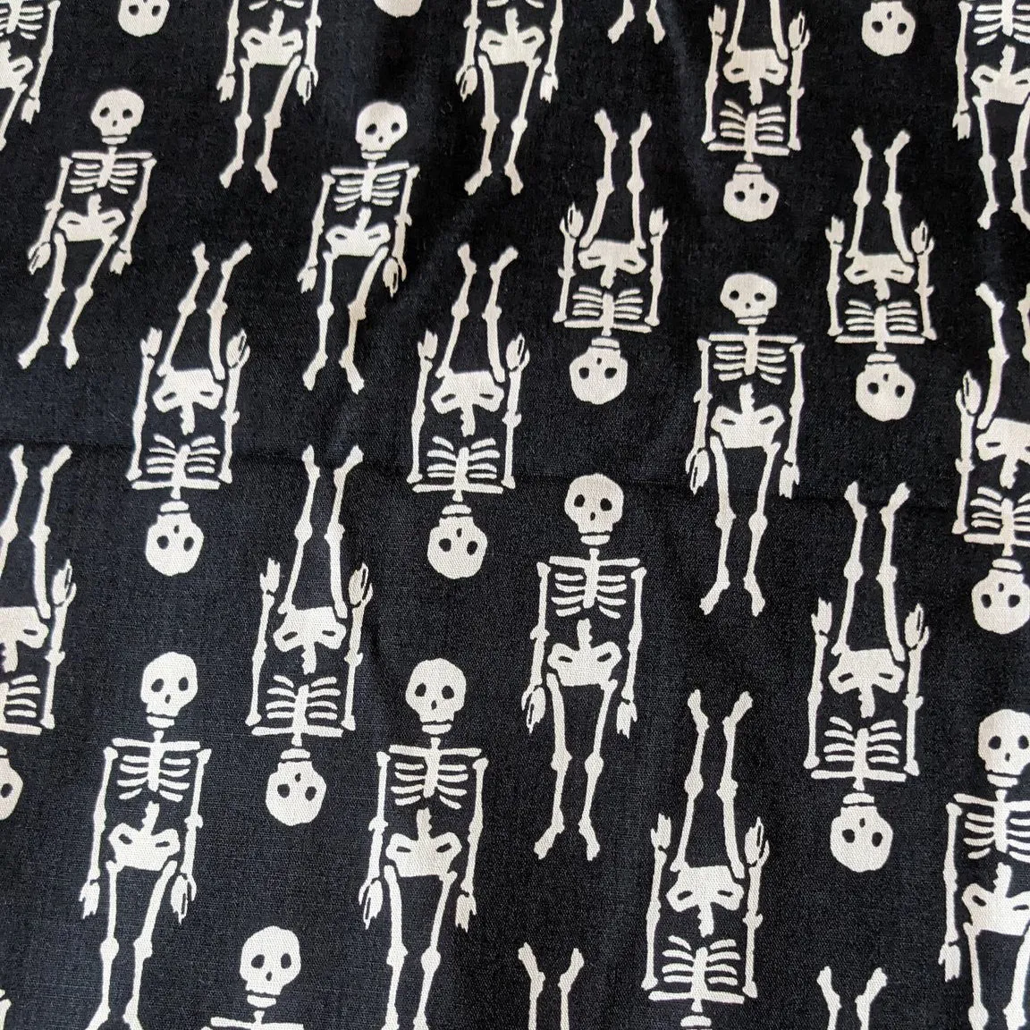 Spooky Cute Dresses & Blouses - Black and White Skellies Print - Made to Order
