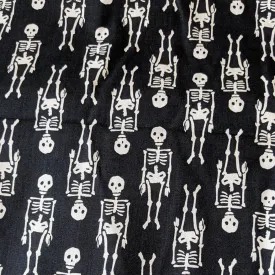 Spooky Cute Dresses & Blouses - Black and White Skellies Print - Made to Order