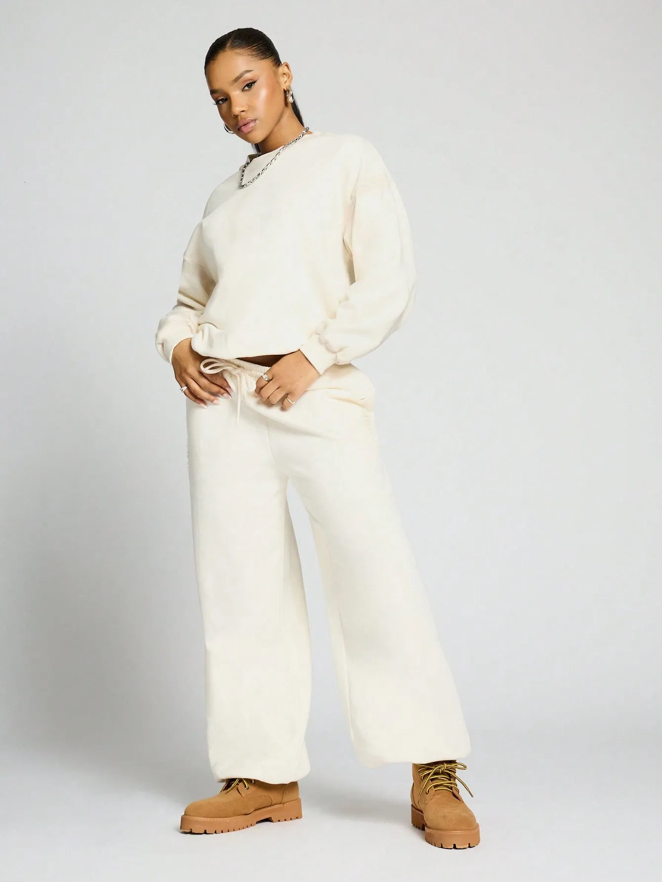 SUMWON WOMEN Oversized Pull On Sweatshirt
