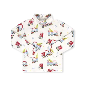 Tiny Tot Turtleneck - All Aboard, Blue