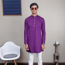 Violaceous Cotton Kurta