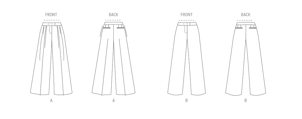 Vogue Sewing Pattern 1988 Misses' Trousers