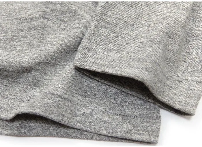 WAREHOUSE & CO.  Lot 5907 Long Sleeve Henley Neck - Heather Grey
