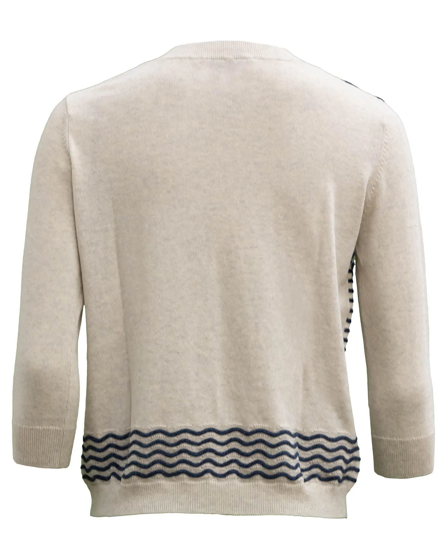 Wavy Stitch Crew Pull Over