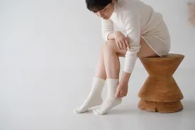 Wool Cashmere Ribbed Socks