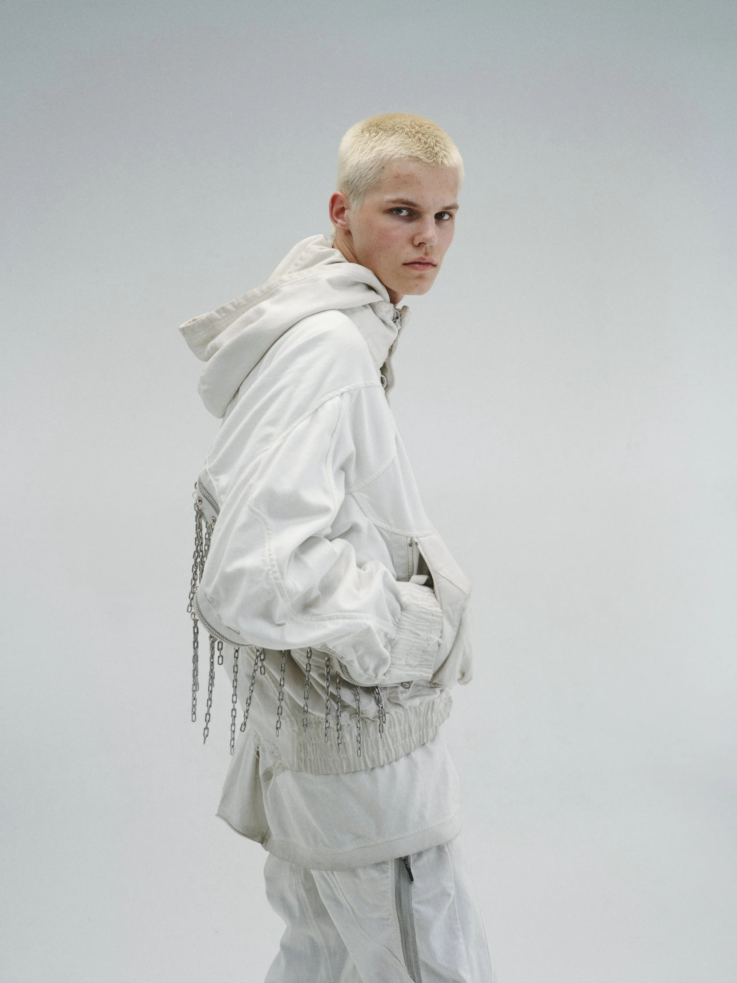 x MOSAISPARIS / MOERAE'S chains - Bearer's Hooded jacket