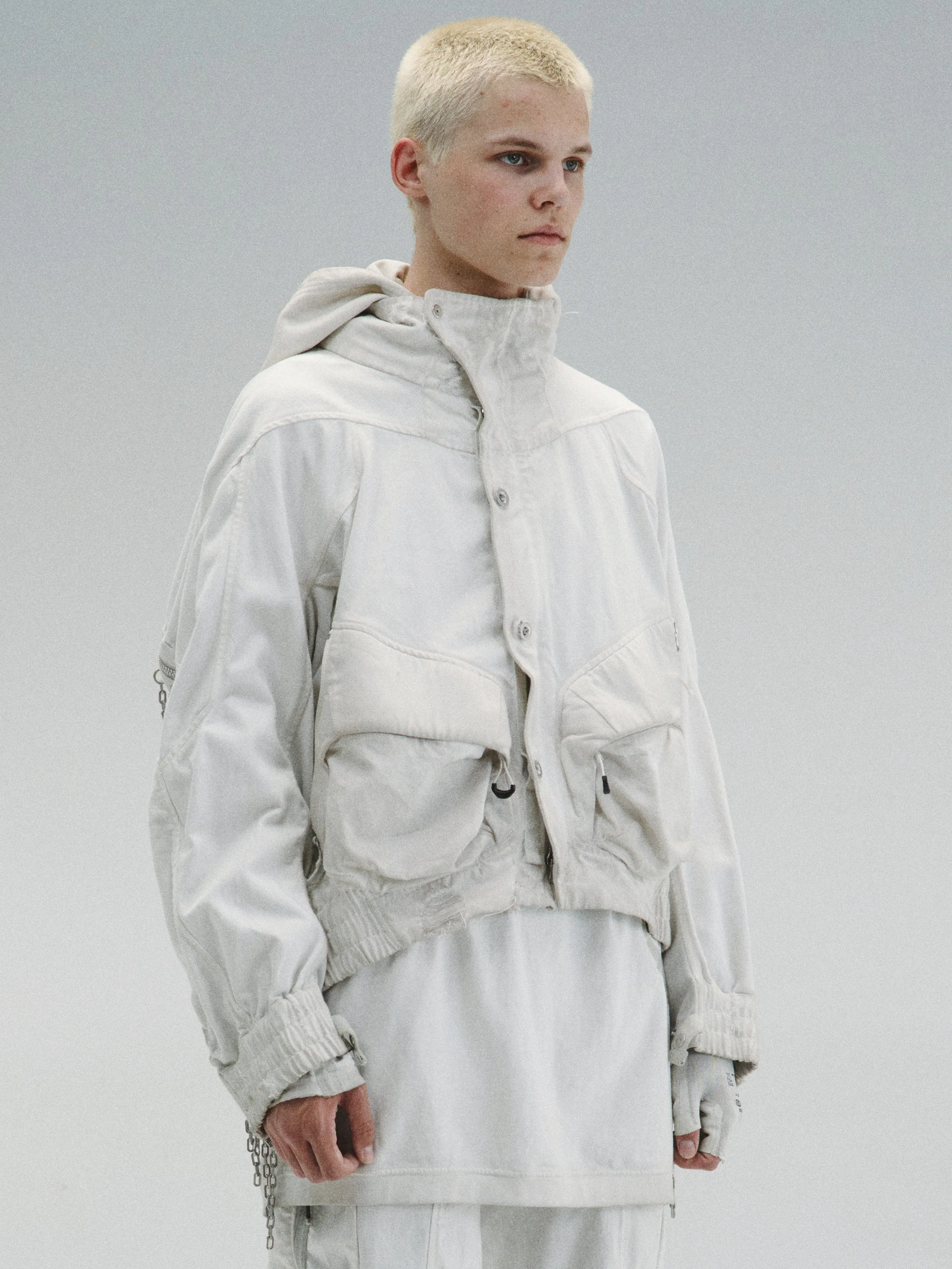 x MOSAISPARIS / MOERAE'S chains - Bearer's Hooded jacket